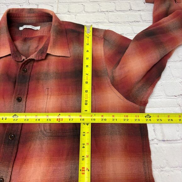 Outer Known Men Organic Cotton Button Shirt Top Size XL X-Large C017 -14 - Picture 3 of 16